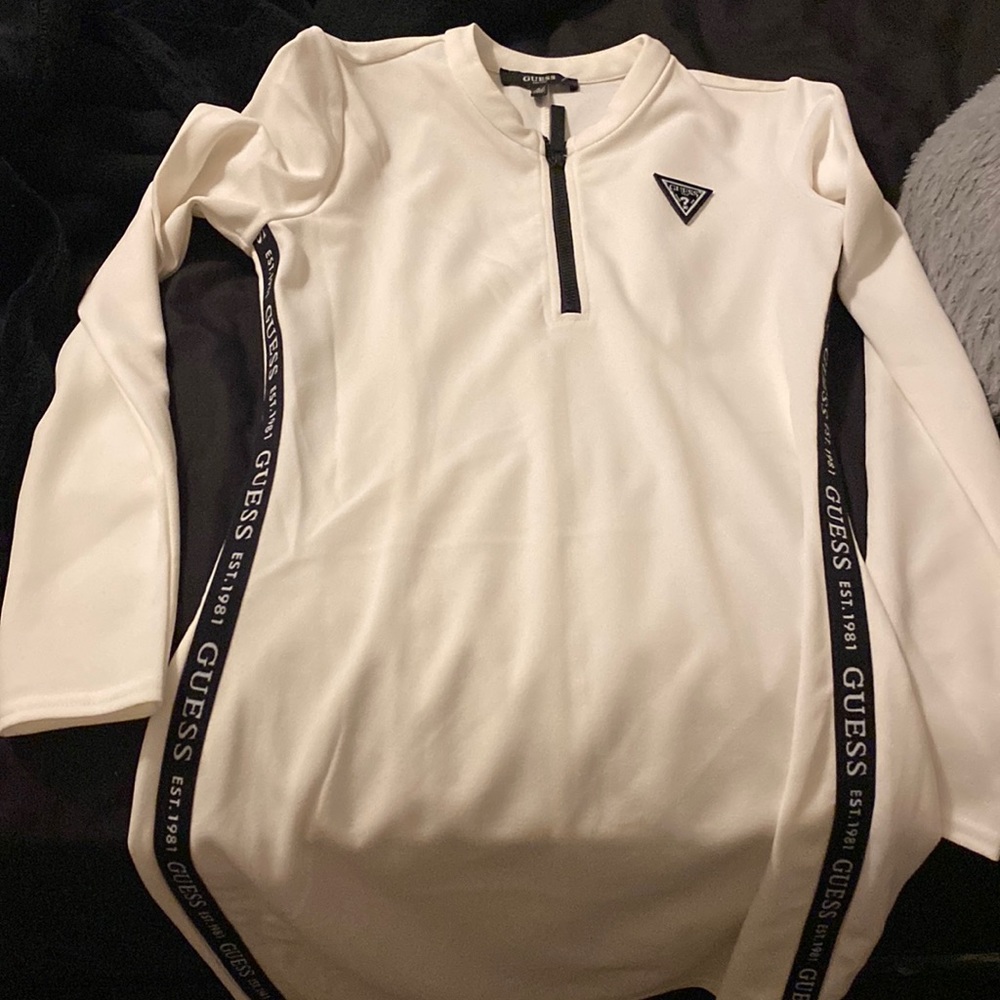 White and black Guess dress